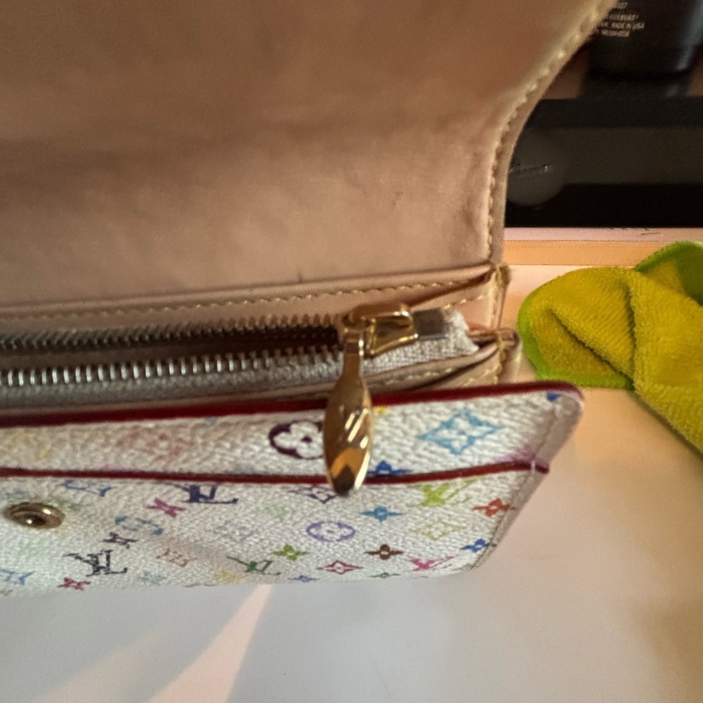 Louis Vuitton x Takashi Murakami Monogram Multicolore Sarah Wallet TH1026 - Picture 8 of 11